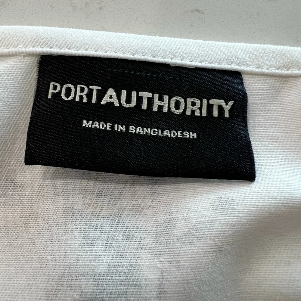 Port Authority White Apron with Honeybee and Floral Design